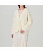 【グレース コンチネンタル/GRACE CONTINENTAL】のフェザールーズニットカーディガン 人気、トレンドファッション・服の通販 founy(ファニー) ファッション Fashion レディースファッション Fashion for Women トップス・カットソー Cut & Sew Tops ニット Knit Tops & Sweaters カーディガン・羽織り Layered Style Cardigans とろみ Fluid, Flowy Fabric カーディガン Cardigan, Knitwear フェザー Feather, Feather Detail 冬 Winter / This Winter 畦 Ribbed Knit A/W・秋冬 Autumn/Winter thumbnail ホワイト|ID: prp329100004681904 ipo3291000000033814097