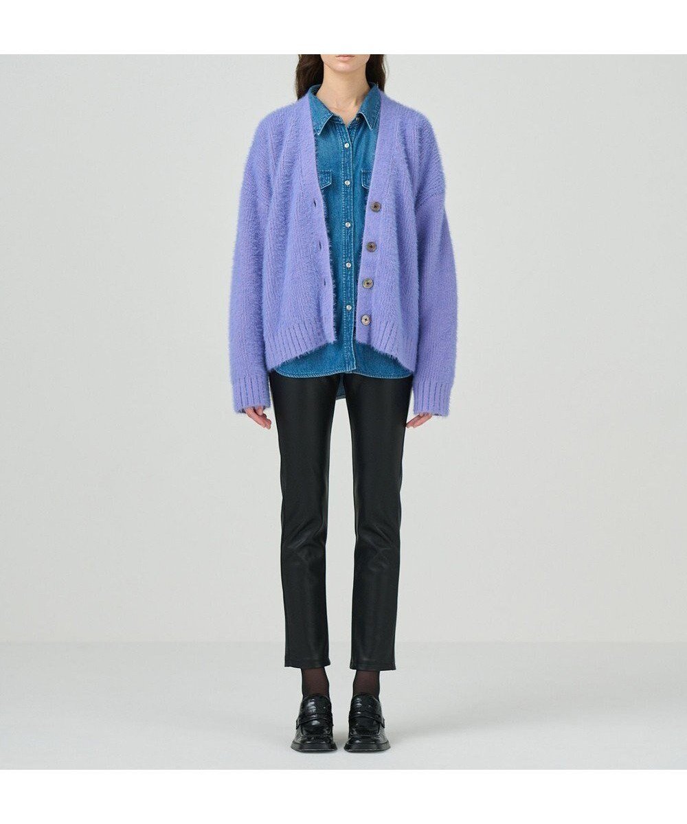 【グレース コンチネンタル/GRACE CONTINENTAL】のフェザールーズニットカーディガン インテリア・キッズ・メンズ・レディースファッション・服の通販 founy(ファニー) ファッション Fashion レディースファッション Fashion for Women トップス・カットソー Cut & Sew Tops ニット Knit Tops & Sweaters カーディガン・羽織り Layered Style Cardigans とろみ Fluid, Flowy Fabric カーディガン Cardigan, Knitwear フェザー Feather, Feather Detail 冬 Winter / This Winter 畦 Ribbed Knit A/W・秋冬 Autumn/Winter ラベンダー|ID: prp329100004681904 ipo3291000000033814099