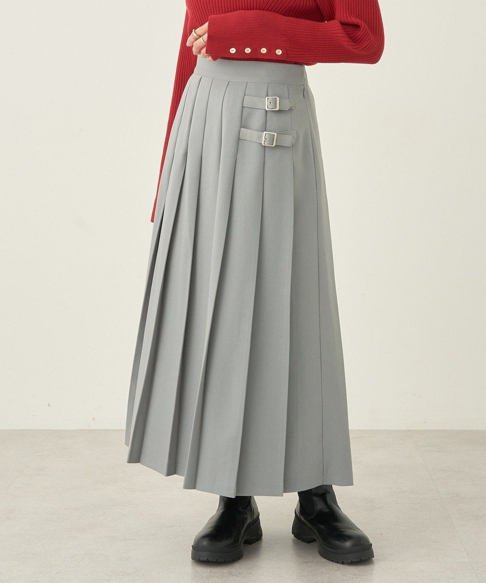 【アースミュージックアンドエコロジー/earth music&ecology】のサイドバックルプリーツスカート 人気、トレンドファッション・服の通販 founy(ファニー) ファッション Fashion レディースファッション Fashion for Women スカート Skirts プリーツスカート / 上品フェミニンスタイル Pleated Skirts バッグ Bags おすすめ Recommended / Our Picks シューズ Shoes, Footwear プリーツ Pleats, Pleated ベーシック Basic, Essential ポケット Pocket, Pocket Detail ミドル Middle Length, Mid Height ラップ Wrap, Wrap Design ロング Long, Long-Length エレガント 上品 Elegant 冬 Winter / This Winter A/W・秋冬 Autumn/Winter other-1|ID: prp329100004681914 ipo3291000000033814158