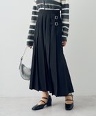 【アースミュージックアンドエコロジー/earth music&ecology】のサイドバックルプリーツスカート Black|ID: prp329100004681914 ipo3291000000033814164