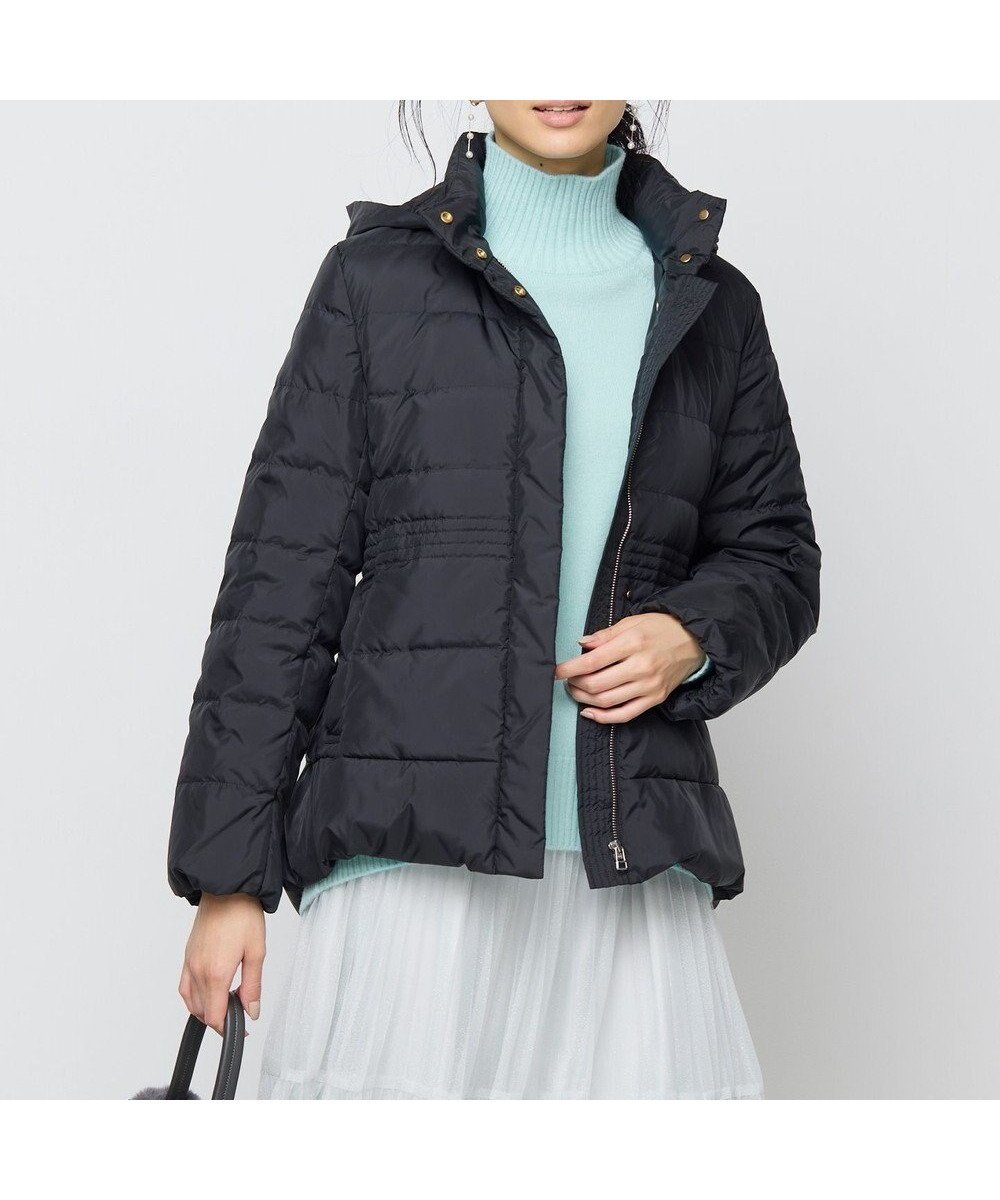 【組曲/KUMIKYOKU】のライトタフタショートダウンコート インテリア・キッズ・メンズ・レディースファッション・服の通販 founy(ファニー) 　ファッション　Fashion　レディースファッション　Fashion for Women　アウター　Coat / Outerwear Collection　コート・ロングコート・ピーコート　Long Coats, Peacoats & More　レディースジャケット・軽アウター　Jackets　ダウンジャケット・軽量ダウン　Warm & Lightweight Down Jackets　軽量　Lightweight, Ultra Light　ショート　Short, Short Length　シンプル　Simple, Minimal　ジャケット　Jacket, Outerwear　スタンド　Stand Collar, Upright Stand　タフタ　Taffeta, Structured Fabric　ダウン　Down, Puffer　ツイード　Twill, Twill Weave　バランス　Balance, Style Balance　パターン　Pattern, Design Print　プリント　Print, Printed Pattern　防寒　Cold Protection, Winter-Ready　無地　Plain, Solid Color　リラックス　Relax, Relaxed Fit　ロング　Long, Long-Length　ワイド　Wide, Wide Fit　A/W・秋冬　Autumn/Winter　エレガント 上品　Elegant　ブラック系|ID: prp329100004681919 ipo3291000000035709251