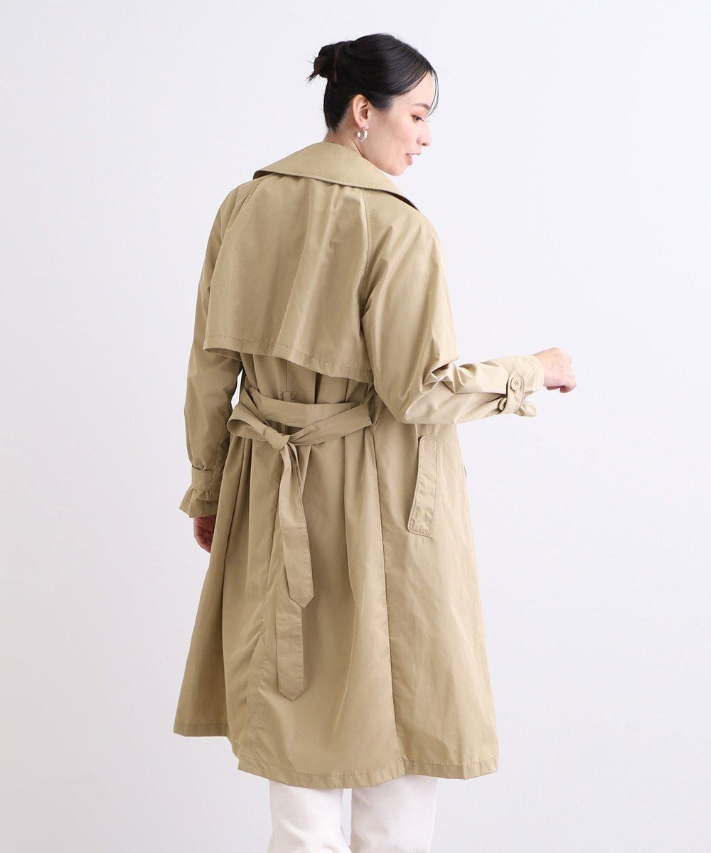 【ムーンバット/MOONBAT】の【撥水】LIGNAGGIO ベルト付トレンチコート 人気、トレンドファッション・服の通販 founy(ファニー) 　ファッション　Fashion　レディースファッション　Fashion for Women　アウター　Coat / Outerwear Collection　コート・ロングコート・ピーコート　Long Coats, Peacoats & More　トレンチコート / 春秋の定番アウター　Trench Coats　ポンチョ・ケープコート　Ponchos & Capes　ベルト&ウエストマーク　Belts & Waist Accessories　バランス　Balance, Style Balance　ポンチョ　Poncho, Cape Style　メッシュ　Mesh, Net Fabric　ループ　Loop, Loop Knit　エレガント 上品　Elegant　 other-1|ID: prp329100004681971 ipo3291000000033814447