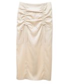 【アースミュージックアンドエコロジー/earth music&ecology】のフロントドロストリボンナロースカート Light Beige|ID: prp329100004681983 ipo3291000000033814502