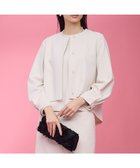 【組曲/KUMIKYOKU】の【KUMIKYOKU NAVY】コンフォータブルアムンゼン ノーカラージャケット 人気、トレンドファッション・服の通販 founy(ファニー) ファッション Fashion レディースファッション Fashion for Women アウター Coat / Outerwear Collection レディースジャケット・軽アウター Jackets ノーカラージャケット / シンプル上品コーデ Collarless Jackets インナー Innerwear コレクション Collection, Seasonal Line ジャケット Jacket, Outerwear ジョーゼット Georgette, Semi-Sheer Fabric スタイリッシュ Stylish, Fashionable セットアップ Set-Up, Coordinated Outfit タイトスカート Pencil Skirt, Tight Skirt ドレス Dress, One-Piece フォルム Silhouette, Form フォーマル Formal, Dressy フレア Flare, Flared ヨーク Yoke, Yoke Design A/W・秋冬 Autumn/Winter 2022年 2022 S/S・春夏 SS, Spring/Summer, Warm Season 2022-2023秋冬・A/W Autumn/Winter 2022–23 AW22–23 夏 Summer エレガント 上品 Elegant 結婚式 Wedding thumbnail サンドベージュ系|ID: prp329100004681987 ipo3291000000034747204