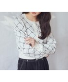 【アースミュージックアンドエコロジー/earth music&ecology】のモノグラムコンパクトニットカーディガン Ivory|ID: prp329100004681992 ipo3291000000034245230