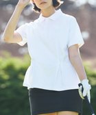 【ゼロハリバートン/ZERO HALLIBURTON】のペプラム風切替ポロシャツ ZHG-W4A 3 82874 ゴルフウェア 人気、トレンドファッション・服の通販 founy(ファニー) ファッション Fashion レディースファッション Fashion for Women トップス・カットソー Cut & Sew Tops シャツ・ブラウス・オフィスカジュアル Elegant Blouses & Button-Ups ポロシャツ・きれいめカジュアル Smart-Casual Polo Tops ゴルフ Golf シリコン Silicone, Silicone Material パウダー Powder, Soft Tone ペプラム Peplum, Flared Hem ポロシャツ Polo Shirt, Collared Tee 切替 Switching, Contrast Panel A/W・秋冬 Autumn/Winter 軽量 Lightweight, Ultra Light thumbnail ホワイト|ID: prp329100004682008 ipo3291000000033814643