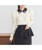 【アースミュージックアンドエコロジー/earth music&ecology】の襟ビジュー付きニットプルオーバー 人気、トレンドファッション・服の通販 founy(ファニー) ファッション Fashion レディースファッション Fashion for Women トップス・カットソー Cut & Sew Tops ニット Knit Tops & Sweaters カジュアルプルオーバー・ニットトップス Pullovers & Knit Tops / Casual Pullovers おすすめ Recommended / Our Picks ギャザー Gathered, Ruffled コンシャス Conscious, Bodycon セーター Sweater, Knitwear ビジュー Bijou, Jewel-like Accent フィット Fit, Slim Fit ポケット Pocket, Pocket Detail A/W・秋冬 Autumn/Winter thumbnail Ivory|ID: prp329100004682020 ipo3291000000033814685