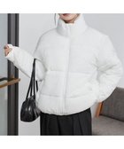 【ウィゴー/WEGO】の【ユニセックス着用ITEM】パデッドブルゾン ホワイト|ID: prp329100004682051 ipo3291000000033814830