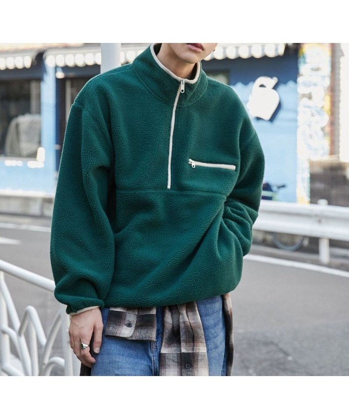 【ウィゴー/WEGO】の【ユニセックス着用】フリース ハーフZIPプルオーバー インテリア・キッズ・メンズ・レディースファッション・服の通販 founy(ファニー) https://founy.com/ ファッション Fashion レディースファッション Fashion for Women アウトドア Outdoor Clothing 秋 Autumn ジャケット Jacket, Outerwear スマホ Smartphone, Mobile Device デニム Denim, Jeans Material トレンド Trend, Trending Now 人気 Popular, Best Seller ハーフ Half, Half-Length パイピング Piping, Trim Design ブルゾン Blouson, Bomber Jacket ロング Long, Long-Length 冬 Winter / This Winter A/W・秋冬 Autumn/Winter おすすめ Recommended / Our Picks |ID: prp329100004682054 ipo3291000000033814839