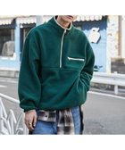 【ウィゴー/WEGO】の【ユニセックス着用】フリース ハーフZIPプルオーバー ダークグリーン|ID: prp329100004682054 ipo3291000000033814841