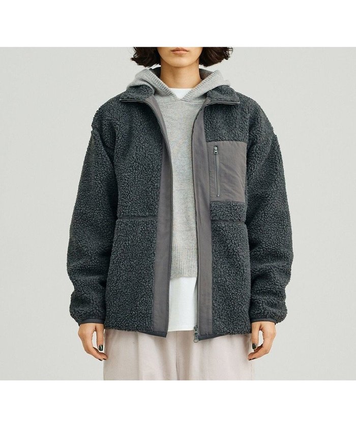 【ジェイプレスヨークストリート/J.PRESS YORK STREET】の【UNISEX】ボアブルゾン インテリア・キッズ・メンズ・レディースファッション・服の通販 founy(ファニー) https://founy.com/ ファッション Fashion レディースファッション Fashion for Women アウター Coat / Outerwear Collection レディースジャケット・軽アウター Jackets ブルゾンジャケット・スポーティアウター Blouson Jackets アウトドア Outdoor Clothing ジャケット Jacket, Outerwear トレーナー Sweatshirt, Trainer 定番 Standard, Basic Item ハイネック High Neck, Mock Neck ブルゾン Blouson, Bomber Jacket 防寒 Cold Protection, Winter-Ready ユニセックス Unisex, Genderless 冬 Winter / This Winter A/W・秋冬 Autumn/Winter |ID: prp329100004682061 ipo3291000000033814895
