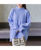 【ティアクラッセ/Tiaclasse】の【洗える】配色ハンドステッチプルオーバー 人気、トレンドファッション・服の通販 founy(ファニー) ファッション Fashion レディースファッション Fashion for Women トップス・カットソー Cut & Sew Tops ニット Knit Tops & Sweaters カジュアルプルオーバー・ニットトップス Pullovers & Knit Tops / Casual Pullovers スリット Slit, Slit Detail セーター Sweater, Knitwear デニム Denim, Jeans Material トレンド Trend, Trending Now ハンド Hand, Handmade ブランケット Blanket, Throw Blanket ボトム Bottoms, Lower Wear モックネック Mock Neck, Short Turtleneck リラックス Relax, Relaxed Fit 洗える Machine Washable A/W・秋冬 Autumn/Winter thumbnail ブルー|ID: prp329100004682101 ipo3291000000033815072