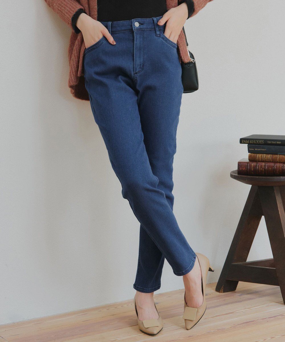 【ティアクラッセ/Tiaclasse】の【裏起毛・洗える】マシュマロタッチデニムパンツ インテリア・キッズ・メンズ・レディースファッション・服の通販 founy(ファニー) 　ファッション　Fashion　レディースファッション　Fashion for Women　パンツ　Pants & Trousers　デニムパンツ・ジーンズ・美脚デニム　Denim Jeans & Pants　アクセサリー　Fashion Accessories　ウォッシャブル　Machine Washable　春　Spring　洗える　Machine Washable　秋　Autumn　シューズ　Shoes, Footwear　ジーンズ　Jeans, Denim Pants　ストレッチ　Stretch, Stretchy Fabric　スリム　Slim, Slim Fit　チュニック　Tunic, Long Top　デニム　Denim, Jeans Material　フィット　Fit, Slim Fit　ポケット　Pocket, Pocket Detail　楽ちん　Easy Fit, Comfortable　冬　Winter / This Winter　A/W・秋冬　Autumn/Winter　再入荷　Restock / Back in Stock　エレガント 上品　Elegant　新作・新入荷　New Arrivals / New In　ブルー|ID: prp329100004682104 ipo3291000000035673412