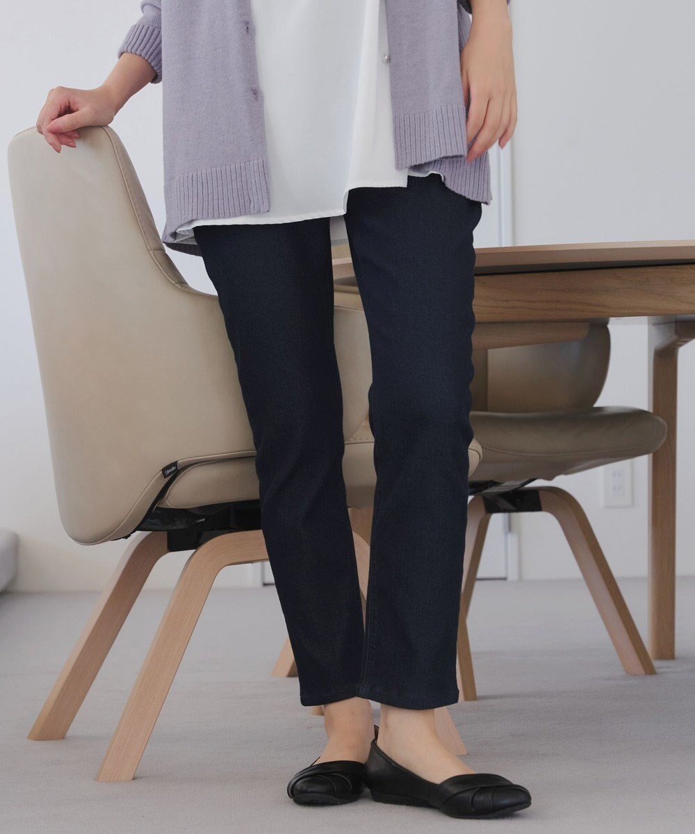 【ティアクラッセ/Tiaclasse】の【裏起毛・洗える】マシュマロタッチデニムパンツ インテリア・キッズ・メンズ・レディースファッション・服の通販 founy(ファニー) 　ファッション　Fashion　レディースファッション　Fashion for Women　パンツ　Pants & Trousers　デニムパンツ・ジーンズ・美脚デニム　Denim Jeans & Pants　アクセサリー　Fashion Accessories　ウォッシャブル　Machine Washable　春　Spring　洗える　Machine Washable　秋　Autumn　シューズ　Shoes, Footwear　ジーンズ　Jeans, Denim Pants　ストレッチ　Stretch, Stretchy Fabric　スリム　Slim, Slim Fit　チュニック　Tunic, Long Top　デニム　Denim, Jeans Material　フィット　Fit, Slim Fit　ポケット　Pocket, Pocket Detail　楽ちん　Easy Fit, Comfortable　冬　Winter / This Winter　A/W・秋冬　Autumn/Winter　再入荷　Restock / Back in Stock　エレガント 上品　Elegant　新作・新入荷　New Arrivals / New In　ネイビー|ID: prp329100004682104 ipo3291000000035673416