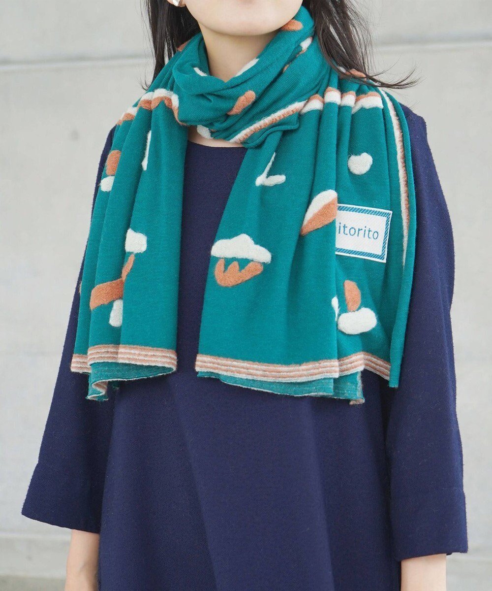 【ニトリト/nitorito】の【23AW新作/UNISEX】Sanpo オリジナル柄 ストール インテリア・キッズ・メンズ・レディースファッション・服の通販 founy(ファニー) 　ファッション　Fashion　レディースファッション　Fashion for Women　キュプラ　Cupro, Eco Fabric　ショール　Shawl, Wrap　ストール　Stole, Wrap　とろみ　Fluid, Flowy Fabric　テクスチャー　Texture, Textured Fabric　ブランケット　Blanket, Throw Blanket　モチーフ　Motif, Design Theme　ユニセックス　Unisex, Genderless　A/W・秋冬　Autumn/Winter　S/S・春夏　SS, Spring/Summer, Warm Season　夏　Summer　2023年　2023　2023-2024秋冬・A/W　Autumn/Winter 2023–24 AW23–24　旅行　Travel　green|ID: prp329100004682137 ipo3291000000033815277