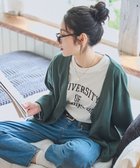 【ウィゴー/WEGO】の【ユニセックス着用ITEM/MLサイズ展開】ドロップショルダーカーディガン ダークグリーン|ID: prp329100004682181 ipo3291000000034442666