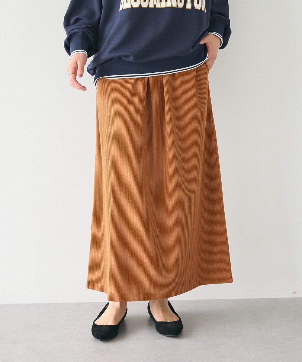 【クラフトスタンダードブティック/CRAFT STANDARD BOUTIQUE】のカットコーデュロイタイトスカート インテリア・キッズ・メンズ・レディースファッション・服の通販 founy(ファニー) 　ファッション　Fashion　レディースファッション　Fashion for Women　スカート　Skirts　2024年　2024　2024-2025秋冬・A/W　Autumn/Winter 2024–25 AW24–25　おすすめ　Recommended / Our Picks　コーデュロイ　Corduroy, Cord Fabric　スリット　Slit, Slit Detail　タイトスカート　Pencil Skirt, Tight Skirt　ポケット　Pocket, Pocket Detail　ロング　Long, Long-Length　今季　This Season, Current Season　A/W・秋冬　Autumn/Winter　Orange|ID: prp329100004682264 ipo3291000000033815806
