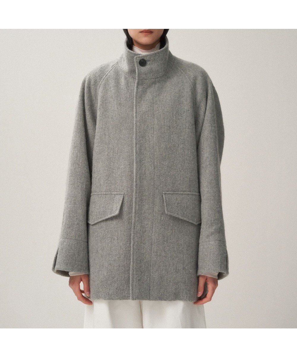【エイトン/ATON】のBABY ALPACA スタンドフィールドコート 人気、トレンドファッション・服の通販 founy(ファニー) 　ファッション　Fashion　レディースファッション　Fashion for Women　アウター　Coat / Outerwear Collection　コート・ロングコート・ピーコート　Long Coats, Peacoats & More　レディースジャケット・軽アウター　Jackets　モッズコート・ミリタリー風アウター　Mods & Field Coats　ショート　Short, Short Length　ジャケット　Jacket, Outerwear　スタンド　Stand Collar, Upright Stand　ツイード／ツィード　Choker, Choker Necklace　ベビー　Baby, Babywear　別注　Limited Edition, Custom Order　A/W・秋冬　Autumn/Winter　軽量　Lightweight, Ultra Light　 other-1|ID: prp329100004682299 ipo3291000000033815932