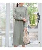 【ティアクラッセ/Tiaclasse】の【安田美沙子さん着用・新色・XSサイズ追加】リブ切替ニットワンピース ミント|ID: prp329100004682302 ipo3291000000035574668