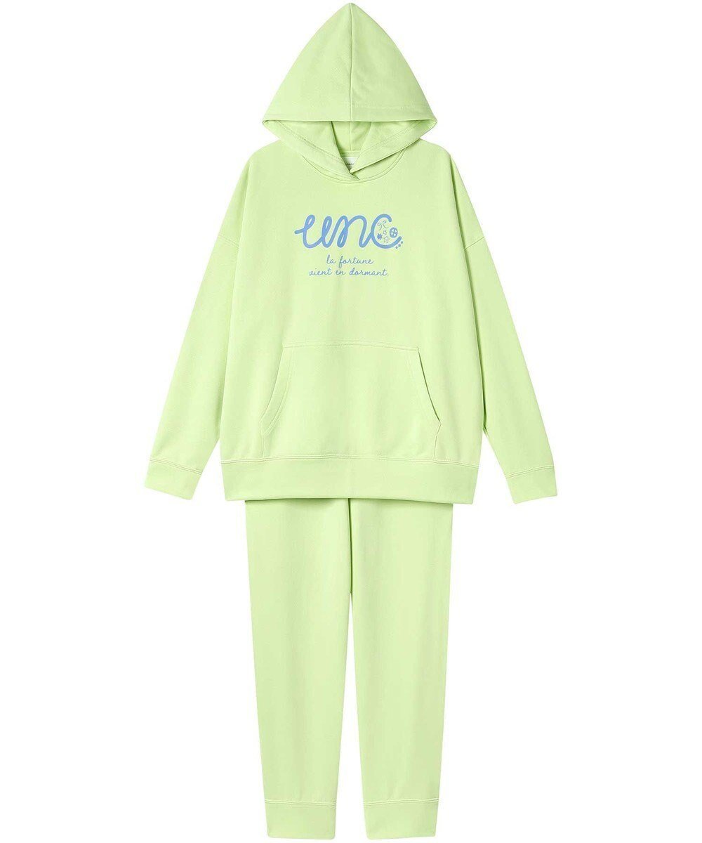 【ウンナナクール/une nana cool】の「ちょっとかっこいい女の子」の裏毛フーディーパジャマ インテリア・キッズ・メンズ・レディースファッション・服の通販 founy(ファニー) 　ファッション　Fashion　レディースファッション　Fashion for Women　ハンド　Hand, Handmade　パジャマ　Pajamas, Sleepwear　フランス　France, French　プリント　Print, Printed Pattern　ポケット　Pocket, Pocket Detail　おすすめ　Recommended / Our Picks　CR|ID: prp329100004682468 ipo3291000000033816669