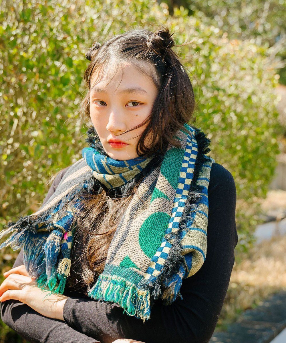 【ポルス/POLS】の【ウール混】Breeze モヒカンウールストール インテリア・キッズ・メンズ・レディースファッション・服の通販 founy(ファニー) 　ファッション　Fashion　レディースファッション　Fashion for Women　ショール　Shawl, Wrap　ストール　Stole, Wrap　ファブリック　Fabric, Textile　フリンジ　Fringe, Tassel　A/W・秋冬　Autumn/Winter　S/S・春夏　SS, Spring/Summer, Warm Season　夏　Summer　ブルー|ID: prp329100004682485 ipo3291000000033816724
