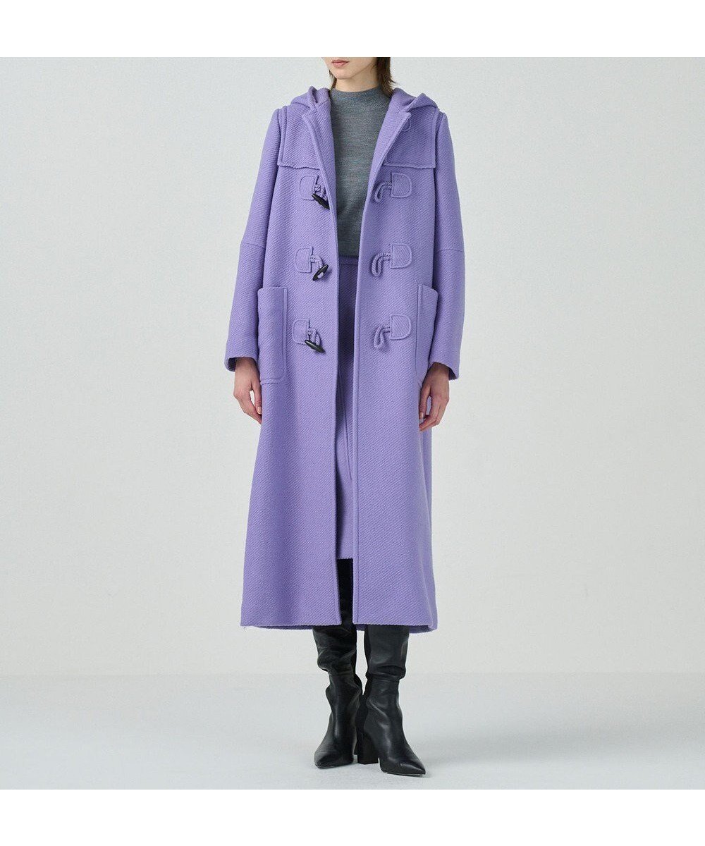 【グレース コンチネンタル/GRACE CONTINENTAL】のロングダッフルコート インテリア・キッズ・メンズ・レディースファッション・服の通販 founy(ファニー) 　ファッション　Fashion　レディースファッション　Fashion for Women　アウター　Coat / Outerwear Collection　コート・ロングコート・ピーコート　Long Coats, Peacoats & More　レディースジャケット・軽アウター　Jackets　ダッフルコート　Duffle Coats　イタリア　Italy　ジャケット　Jacket, Outerwear　ダッフルコート　Duffle Coat, Toggle Coat　トレンド　Trend, Trending Now　定番　Standard, Basic Item　パターン　Pattern, Design Print　ロング　Long, Long-Length　A/W・秋冬　Autumn/Winter　おすすめ　Recommended / Our Picks　パープル|ID: prp329100004682549 ipo3291000000033817082