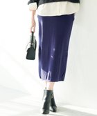 【エニィ スィス/any SiS】の【洗える・セットアップ可】アンチピリング総針ニット スカート ダークブルー|ID: prp329100004682575 ipo3291000000034768580