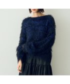 【イェッカ ヴェッカ/YECCA VECCA】のフェザーMIXロービングニット 人気、トレンドファッション・服の通販 founy(ファニー) ファッション Fashion レディースファッション Fashion for Women トップス・カットソー Cut & Sew Tops ニット Knit Tops & Sweaters セーター Sweater, Knitwear フェザー Feather, Feather Detail フェザーヤーン Feather Yarn, Fluffy Yarn ポケット Pocket, Pocket Detail A/W・秋冬 Autumn/Winter thumbnail Blue|ID: prp329100004682598 ipo3291000000033817329
