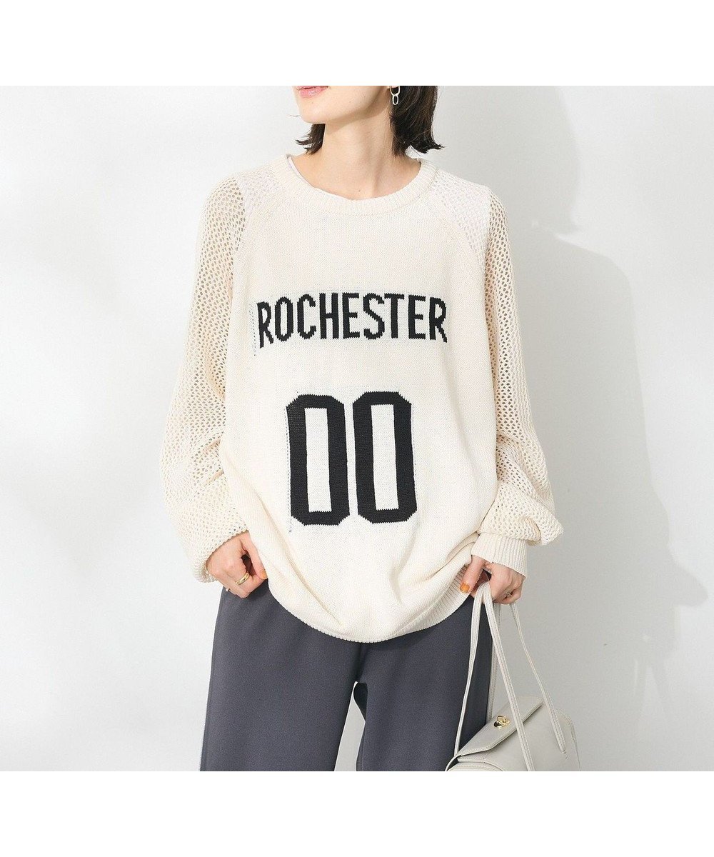 【クラフトスタンダードブティック/CRAFT STANDARD BOUTIQUE】のロゴジャガードメッシュニットプルオーバー インテリア・キッズ・メンズ・レディースファッション・服の通販 founy(ファニー) ファッション Fashion レディースファッション Fashion for Women トップス・カットソー Cut & Sew Tops ニット Knit Tops & Sweaters カジュアルプルオーバー・ニットトップス Pullovers & Knit Tops / Casual Pullovers アクリル Acrylic Material ヴィンテージ Vintage Style ジャカード/ジャガード Jacquard, Woven Pattern スリーブ Sleeve, Long Sleeve / Short Sleeve セーター Sweater, Knitwear トレンド Trend, Trending Now ベーシック Basic, Essential ポケット Pocket, Pocket Detail メッシュ Mesh, Net Fabric ロング Long, Long-Length A/W・秋冬 Autumn/Winter おすすめ Recommended / Our Picks 2024年 2024 2024-2025秋冬・A/W Autumn/Winter 2024–25 AW24–25 Ivory|ID: prp329100004682603 ipo3291000000033817353