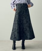 【イェッカ ヴェッカ/YECCA VECCA】のジャガードフレアスカート Navy|ID: prp329100004682607 ipo3291000000033817379