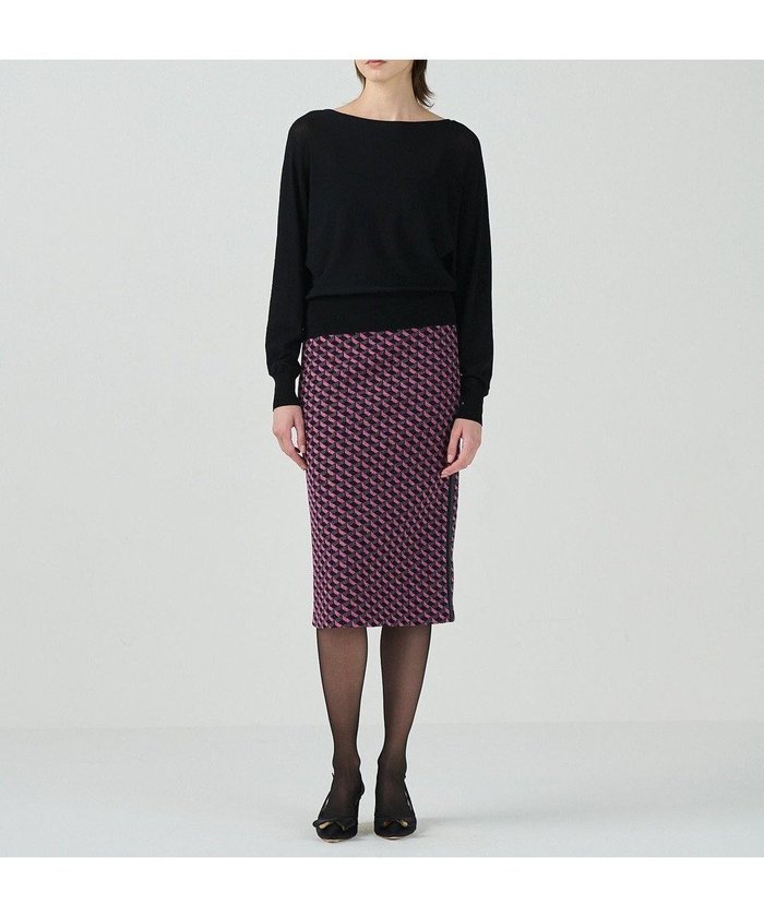 【グレース コンチネンタル/GRACE CONTINENTAL】のラメジャガードラインスカート インテリア・キッズ・メンズ・レディースファッション・服の通販 founy(ファニー) https://founy.com/ ファッション Fashion レディースファッション Fashion for Women スカート Skirts クラシカル Classical, Vintage-Inspired スリット Slit, Slit Detail ヴィンテージ Vintage Style 夏 Summer S/S・春夏 SS, Spring/Summer, Warm Season A/W・秋冬 Autumn/Winter |ID: prp329100004682617 ipo3291000000033817425