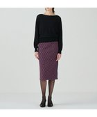 【グレース コンチネンタル/GRACE CONTINENTAL】のラメジャガードラインスカート ピンク|ID: prp329100004682617 ipo3291000000033817428