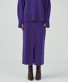 【グレース コンチネンタル/GRACE CONTINENTAL】のクーマラムニットスカート パープル|ID: prp329100004682621 ipo3291000000033817448