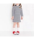 【ミキハウスホットビスケッツ/MIKI HOUSE HOT BISCUITS / KIDS】の【80-120cm】 ボーダー 長袖ワンピース 紺×白|ID: prp329100004683254 ipo3291000000034594915