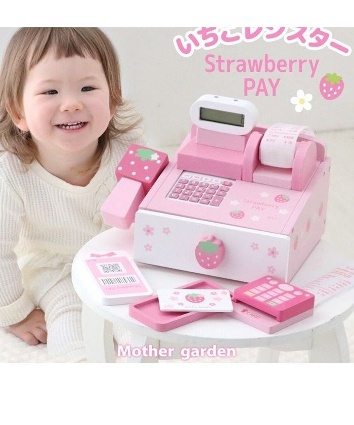 【マザーガーデン/Mother garden / KIDS】のマザーガーデン ストロベリー レジスター インテリア・キッズ・メンズ・レディースファッション・服の通販 founy(ファニー) https://founy.com/ ファッション Fashion キッズファッション Fashion for Kids ガーデン Garden, Gardening コイン Coin, Coin Design スマホ Smartphone, Mobile Device ギフト プレゼント Gift / Present |ID: prp329100004683256 ipo3291000000034536067