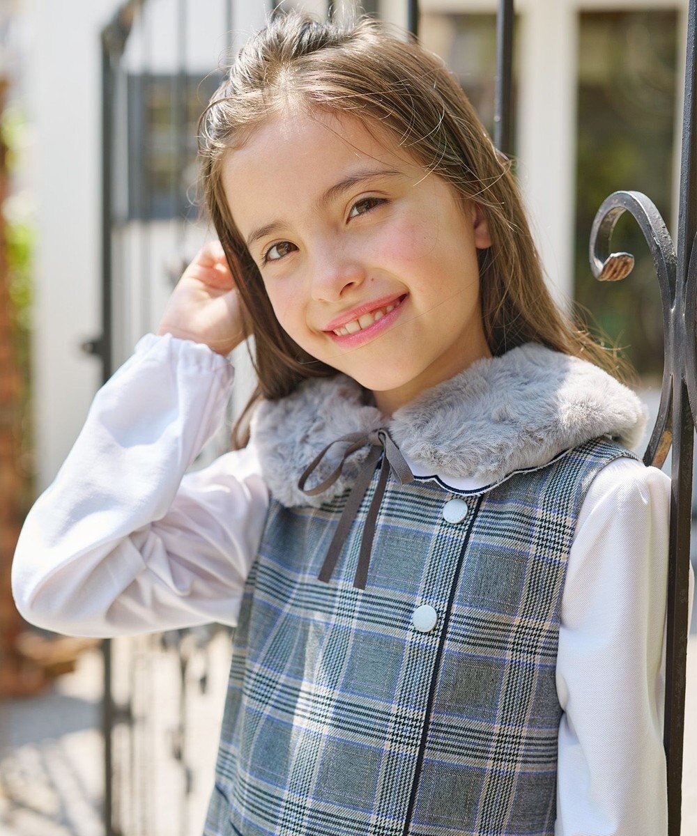 【組曲 / KIDS/KUMIKYOKU】の【Fサイズ】ファー ティペット インテリア・キッズ・メンズ・レディースファッション・服の通販 founy(ファニー) 　ファッション　Fashion　キッズファッション　Fashion for Kids　フェイクファー　Faux Fur, Imitation Fur　ランダム　Random, Irregular　リアル　Real, Realistic　ライトグレー系|ID: prp329100004683266 ipo3291000000034451973