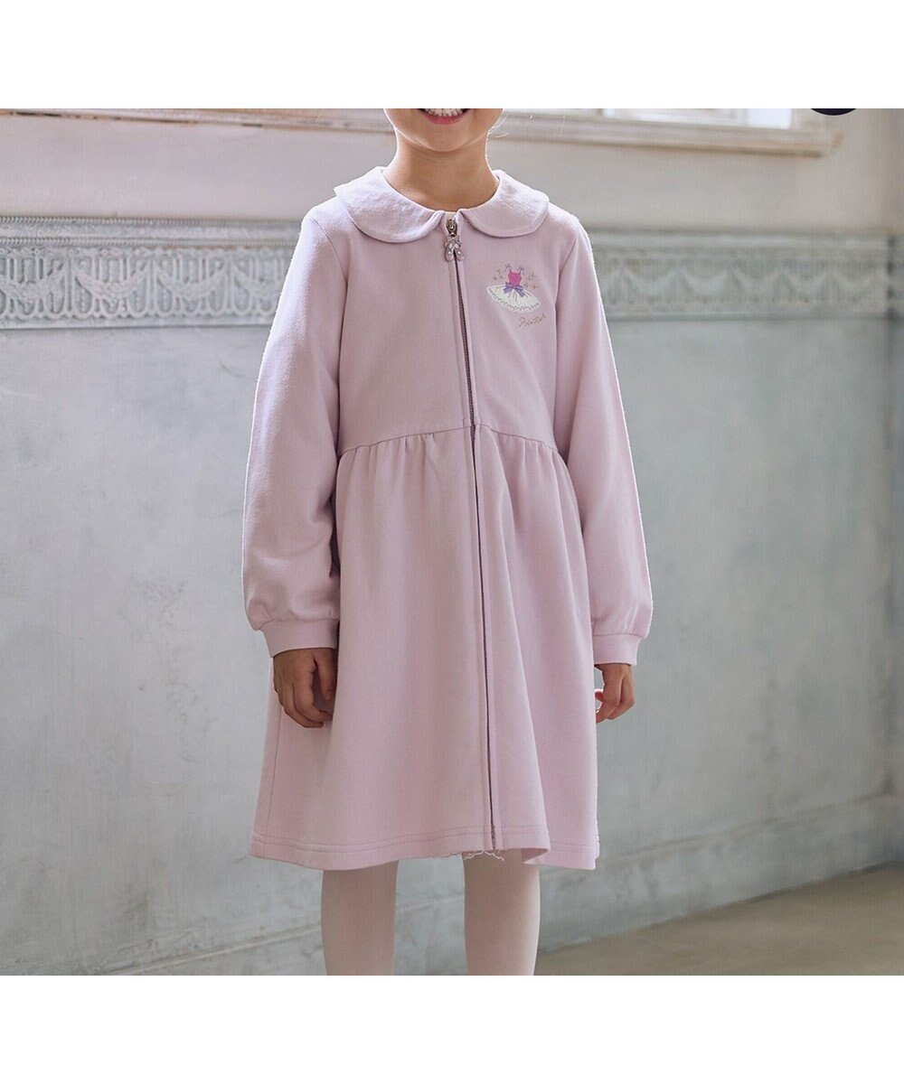 【エニィ/ANY / KIDS】のジップアップワンピース 人気、トレンドファッション・服の通販 founy(ファニー) 　ファッション　Fashion　キッズファッション　Fashion for Kids　ワンピース　Dresses　カットソー　Cut and Sewn Top　チャーム　Charm, Pendant　バレエ　Ballet, Ballet Style　フロント　Front, Front Design　ポケット　Pocket, Pocket Detail　A/W・秋冬　Autumn/Winter　 other-1|ID: prp329100004683289 ipo3291000000034348803