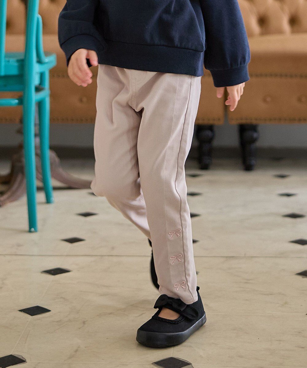 【エニィ/ANY / KIDS】の7days ガーリーパンツ インテリア・キッズ・メンズ・レディースファッション・服の通販 founy(ファニー) 　ファッション　Fashion　キッズファッション　Fashion for Kids　ボトムス　Bottoms　ガーリー　Girly, Feminine Style　ストレッチ　Stretch, Stretchy Fabric　ポケット　Pocket, Pocket Detail　リボン　Ribbon, Bow　レース　Lace, Lace Fabric　A/W・秋冬　Autumn/Winter　ミルキーベージュ|ID: prp329100004683290 ipo3291000000033822230