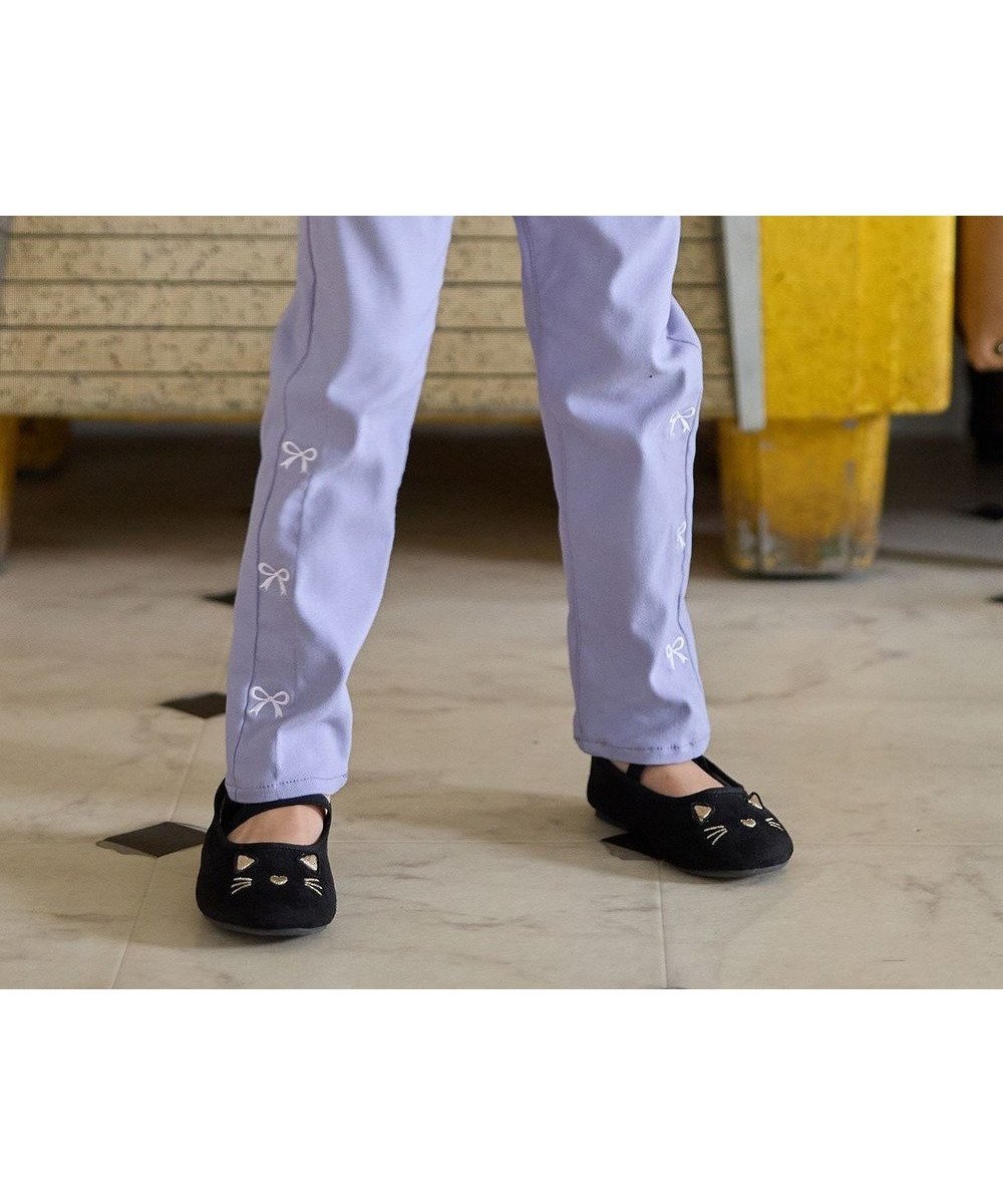 【エニィ/ANY / KIDS】の7days ガーリーパンツ インテリア・キッズ・メンズ・レディースファッション・服の通販 founy(ファニー) 　ファッション　Fashion　キッズファッション　Fashion for Kids　ボトムス　Bottoms　ガーリー　Girly, Feminine Style　ストレッチ　Stretch, Stretchy Fabric　ポケット　Pocket, Pocket Detail　リボン　Ribbon, Bow　レース　Lace, Lace Fabric　A/W・秋冬　Autumn/Winter　ラベンダー|ID: prp329100004683290 ipo3291000000035525906