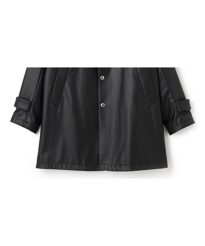 【ジェイ プレス/J.PRESS / MEN】の【プロテインレザー】ステンカラーコート インテリア・キッズ・メンズ・レディースファッション・服の通販 founy(ファニー) https://founy.com/ ファッション Fashion メンズファッション Fashion for Men アウター Men's Coats Outerwear エレガント 上品 Elegant シルバー Silver, Metallic Silver ジャケット Jacket, Outerwear ストレッチ Stretch, Stretchy Fabric ドット Polka Dot, Dot Pattern パウダー Powder, Soft Tone フィット Fit, Slim Fit フェイクレザー Faux Leather, PU Leather ベーシック Basic, Essential ミドル Middle Length, Mid Height A/W・秋冬 Autumn/Winter |ID: prp329100004683307 ipo3291000000033822281