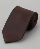 【五大陸/gotairiku / MEN】の定番【日本製】シルク ネクタイ_無地 ダークブラウン系|ID: prp329100004683311 ipo3291000000034230104