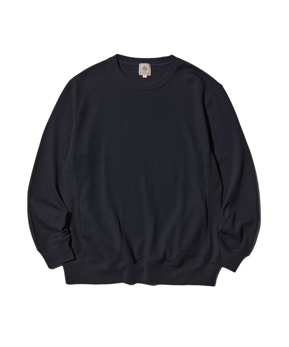 【ジェイ プレス/J.PRESS / MEN】の【J.PRESS PREMIUM JERSEY】クルーネック トレーナー インテリア・キッズ・メンズ・レディースファッション・服の通販 founy(ファニー) 　ファッション　Fashion　メンズファッション　Fashion for Men　トップス・カットソー　Cut & Sew Tops　インナー　Innerwear　春　Spring　畦　Ribbed Knit　スウェット / スエット　Sweatshirt, Sweatwear　トレーナー　Sweatshirt, Trainer　フィット　Fit, Slim Fit　レギュラー　Regular, Standard Fit　A/W・秋冬　Autumn/Winter　S/S・春夏　SS, Spring/Summer, Warm Season　夏　Summer　エレガント 上品　Elegant　ネイビー系|ID: prp329100004683315 ipo3291000000033822317