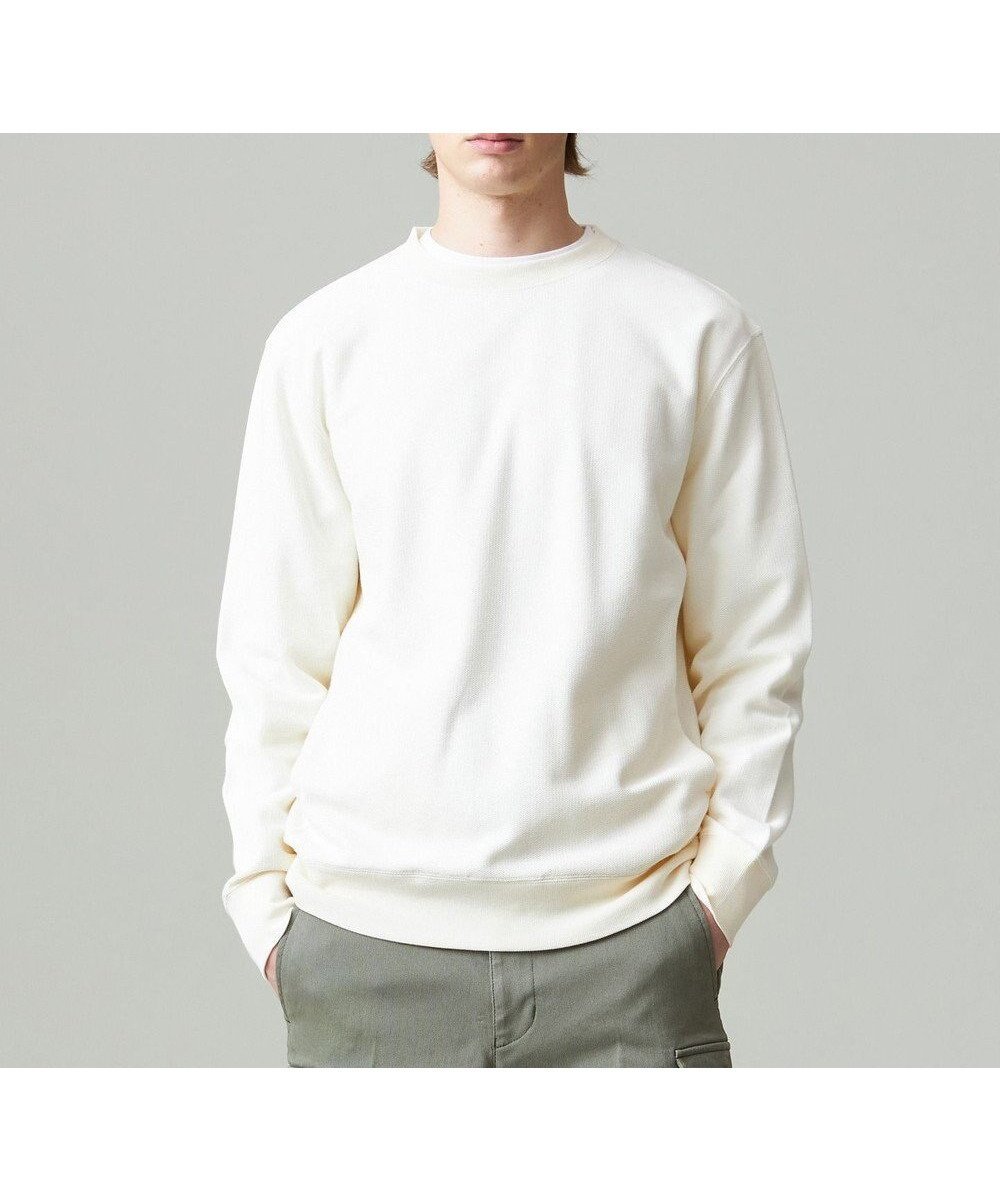 【ジェイ プレス/J.PRESS / MEN】の【J.PRESS PREMIUM JERSEY】クルーネック トレーナー インテリア・キッズ・メンズ・レディースファッション・服の通販 founy(ファニー) 　ファッション　Fashion　メンズファッション　Fashion for Men　トップス・カットソー　Cut & Sew Tops　インナー　Innerwear　春　Spring　畦　Ribbed Knit　スウェット / スエット　Sweatshirt, Sweatwear　トレーナー　Sweatshirt, Trainer　フィット　Fit, Slim Fit　レギュラー　Regular, Standard Fit　A/W・秋冬　Autumn/Winter　S/S・春夏　SS, Spring/Summer, Warm Season　夏　Summer　エレガント 上品　Elegant　ホワイト系|ID: prp329100004683315 ipo3291000000034526234