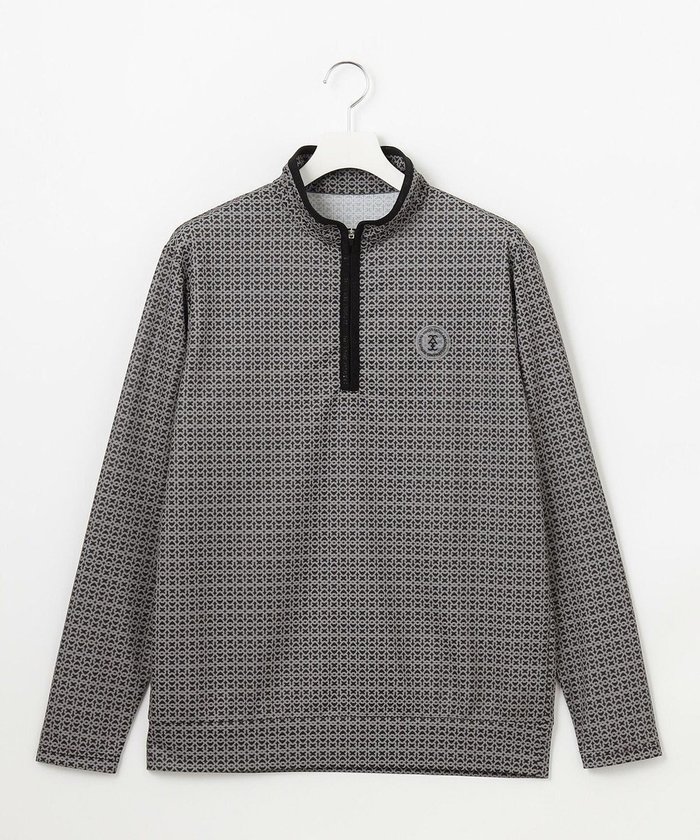 【23区 ゴルフ/23区GOLF / MEN】の【MEN】サンベールメッシュ モノグラムハーフジップ UVカット 紫外線対策 吸水速乾 インテリア・キッズ・メンズ・レディースファッション・服の通販 founy(ファニー) https://founy.com/ ファッション Fashion メンズファッション Fashion for Men トップス・カットソー Cut & Sew Tops メンズシャツ Shirts 春 Spring カットソー Cut and Sewn Top 吸水 Absorbent, Quick-Dry 軽量 Lightweight, Ultra Light ストレッチ Stretch, Stretchy Fabric スマート Smart, Elegant ダメージ Distressed, Destroyed 長袖 Long Sleeve, Full Sleeve ブロック Block, Solid Block Pattern プリント Print, Printed Pattern メッシュ Mesh, Net Fabric S/S・春夏 SS, Spring/Summer, Warm Season 夏 Summer エレガント 上品 Elegant ゴルフ Golf |ID: prp329100004683319 ipo3291000000034177343