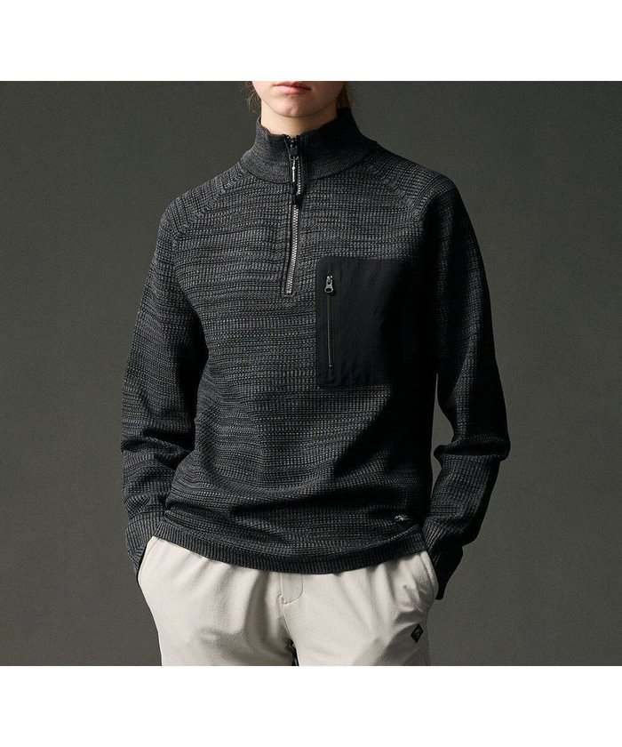 【ジョセフ アブード マウンテン/JOSEPH ABBOUD MOUNTAIN / MEN】の【軽さ/ストレッチ/イージーケア/男女兼用】ホールガーメント3Dニット トスタンドZIPプルオーバー インテリア・キッズ・メンズ・レディースファッション・服の通販 founy(ファニー) https://founy.com/ ファッション Fashion メンズファッション Fashion for Men トップス・カットソー Cut & Sew Tops ニット・セーター / 定番トップス Knit Tops & Sweaters アウトドア Outdoor Clothing 軽量 Lightweight, Ultra Light シンプル Simple, Minimal ストレッチ Stretch, Stretchy Fabric スポーツ Sports, Activewear セーター Sweater, Knitwear フィット Fit, Slim Fit ホールガーメント WholeGarment, Seamless Knit ボーダー Border, Stripe ポケット Pocket, Pocket Detail ラウンド Round, Round Neck ランダム Random, Irregular A/W・秋冬 Autumn/Winter おすすめ Recommended / Our Picks |ID: prp329100004683322 ipo3291000000033822350
