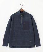 【ジョセフ アブード マウンテン/JOSEPH ABBOUD MOUNTAIN / MEN】の【軽さ/ストレッチ/イージーケア/男女兼用】ホールガーメント3Dニット トスタンドZIPプルオーバー ネイビー系|ID: prp329100004683322 ipo3291000000033822352