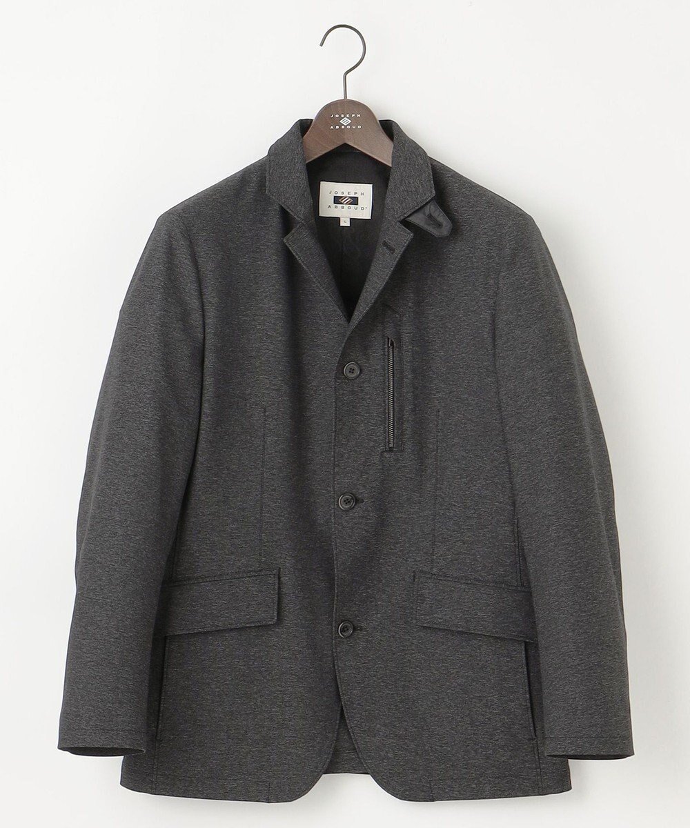 【ジョセフ アブード/JOSEPH ABBOUD / MEN】の【撥水/ハイパワー2WAYストレッチ/ソフト】ハイパワー2WAYストレッチメランジ コンバーチブル ジャケット インテリア・キッズ・メンズ・レディースファッション・服の通販 founy(ファニー) 　ファッション　Fashion　メンズファッション　Fashion for Men　アウター　Men's Coats Outerwear　ブルゾンジャケット / カジュアルアウター　Bomber Jackets & Blousons　おすすめ　Recommended / Our Picks　ジャケット　Jacket, Outerwear　ストレッチ　Stretch, Stretchy Fabric　フロント　Front, Front Design　ブルゾン　Blouson, Bomber Jacket　プリント　Print, Printed Pattern　メランジ　Melange, Mixed Yarn　定番　Standard, Basic Item　秋　Autumn　A/W・秋冬　Autumn/Winter　軽量　Lightweight, Ultra Light　グレー系|ID: prp329100004683325 ipo3291000000033822362