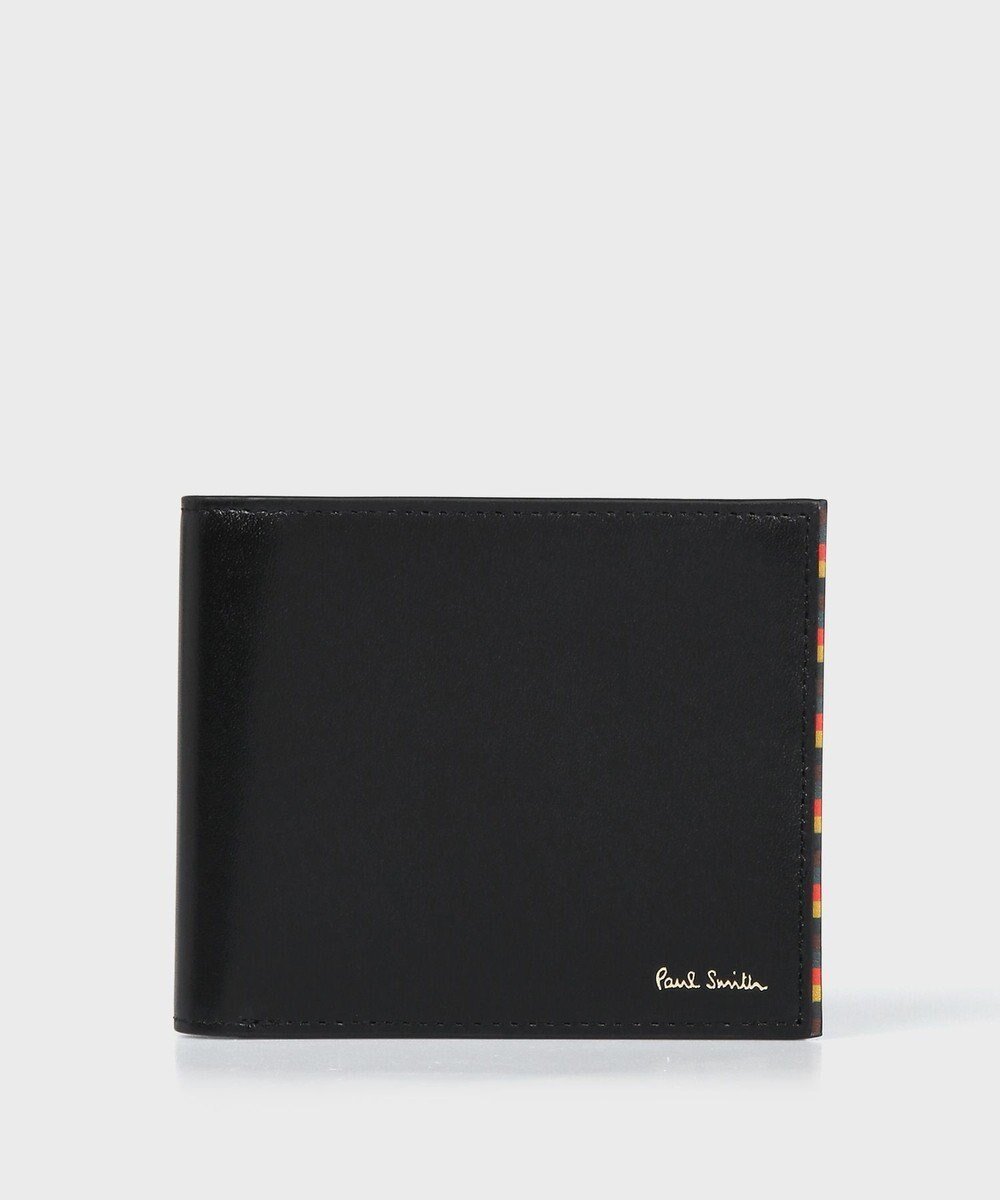 【ポールスミス/Paul Smith / MEN】のブライトストライプトリムSS24 2つ折り財布 インテリア・キッズ・メンズ・レディースファッション・服の通販 founy(ファニー) 　ファッション　Fashion　メンズファッション　Fashion for Men　ストライプ　Stripe, Striped Pattern　ポケット　Pocket, Pocket Detail　メタル　Metal, Metal Parts　エレガント 上品　Elegant　財布　Wallet, Purse　ブラック|ID: prp329100004683326 ipo3291000000033822366