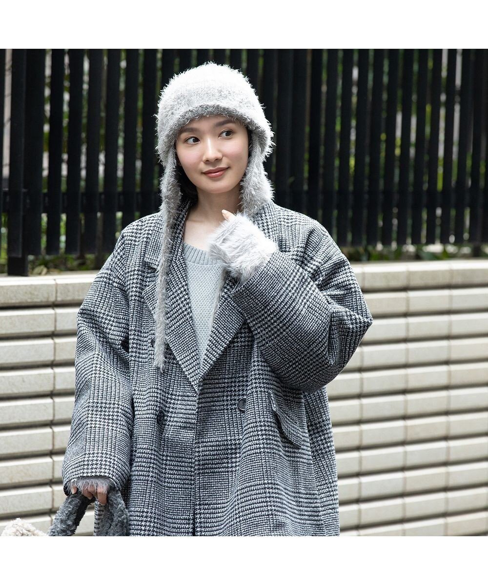 【林八百吉商店/HAYASHIYAOKICHI】のun chapeau ミンクニットウィンター インテリア・キッズ・メンズ・レディースファッション・服の通販 founy(ファニー) 　ファッション　Fashion　レディースファッション　Fashion for Women　トップス・カットソー　Cut & Sew Tops　ニット　Knit Tops & Sweaters　キャップ&ハット　Hats & Caps　新作・新入荷　New Arrivals / New In　とろみ　Fluid, Flowy Fabric　キャップ　Cap, Baseball Cap　シンプル　Simple, Minimal　フラップ　Flap, Flap Pocket　冬　Winter / This Winter　帽子　Hat, Headwear　防寒　Cold Protection, Winter-Ready　グレー|ID: prp329100004683341 ipo3291000000033822449