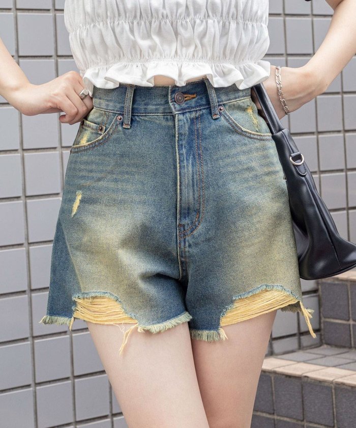 【ウィゴー/WEGO】のダメージデニムショートパンツ インテリア・キッズ・メンズ・レディースファッション・服の通販 founy(ファニー) https://founy.com/ ファッション Fashion レディースファッション Fashion for Women パンツ Pants & Trousers デニムパンツ・ジーンズ・美脚デニム Denim Jeans & Pants ショートパンツ・ハーフパンツ High-Waisted & Relaxed Shorts おすすめ Recommended / Our Picks ショーツ Shorts, Short Pants ショート Short, Short Length シンプル Simple, Minimal スニーカー Sneakers, Trainers スマホ Smartphone, Mobile Device ダメージ Distressed, Destroyed デニム Denim, Jeans Material 夏 Summer 定番 Standard, Basic Item 春 Spring S/S・春夏 SS, Spring/Summer, Warm Season |ID: prp329100004683362 ipo3291000000033822511
